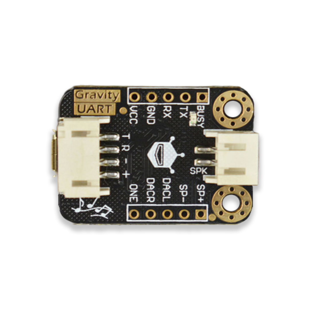 Gravity: UART MP3 Voice Module with 8MB Flash Memory By DFRobot