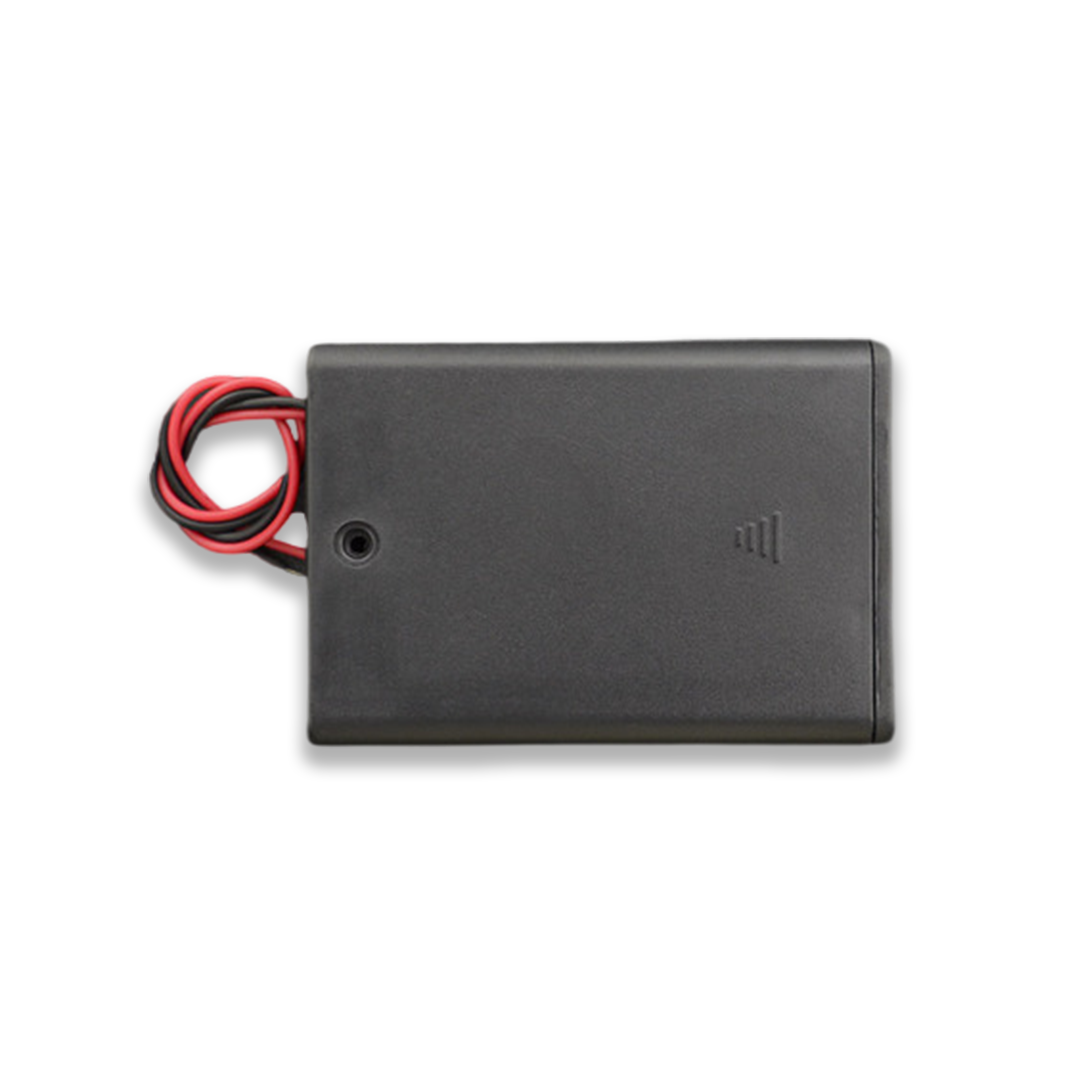 3xAA Battery Holder With Cover and Power Switch