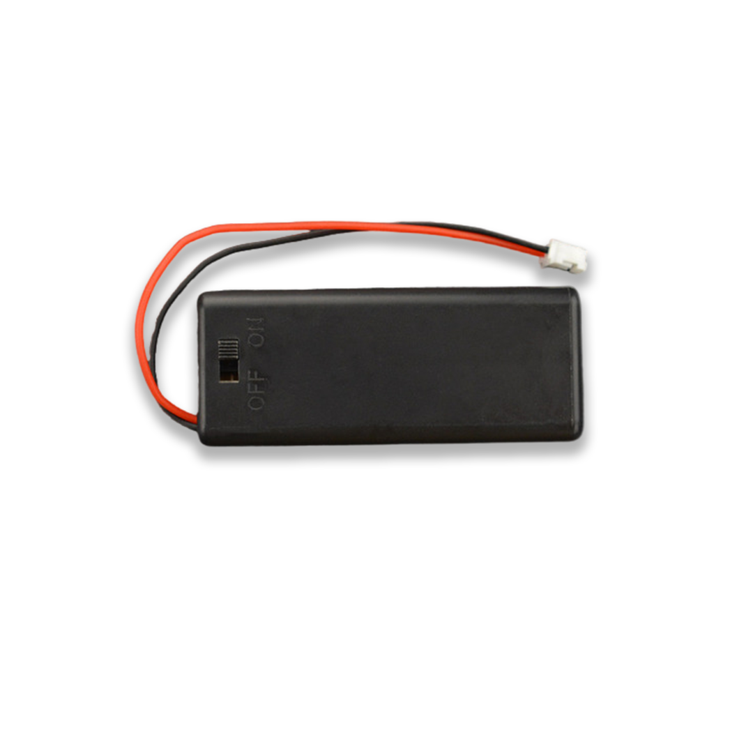 2xAAA Battery Holder With Cover and Power Switch