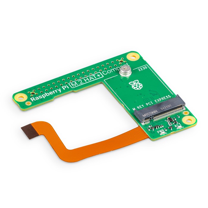 Raspberry Pi M.2 HAT+ - Official M.2 SSD Adapter for Raspberry Pi - Compact