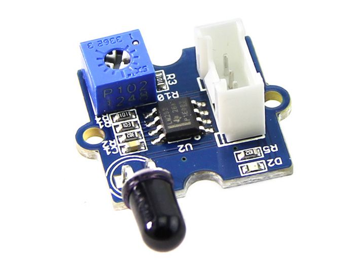 Grove - Flame Sensor, YG1006 sensor with high speed of 15 μS/cm & high sensitivity-ideal for Fire Alarm System By SeeedStudio