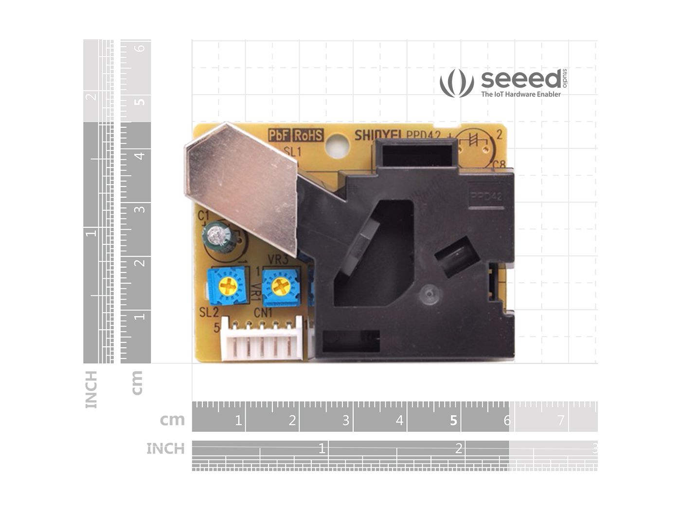 Grove - Dust Sensor (PPD42NS) - Measuring PM 2.5, Dual PWM Output By SeeedStudio